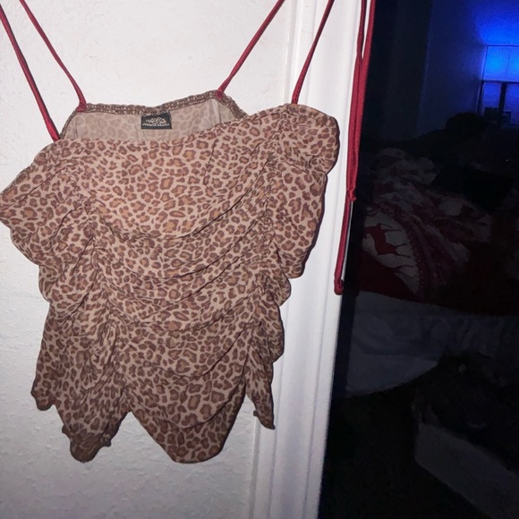 RARE Only Hearts hello kitty ruched cami leopard - Picture 6 of 6